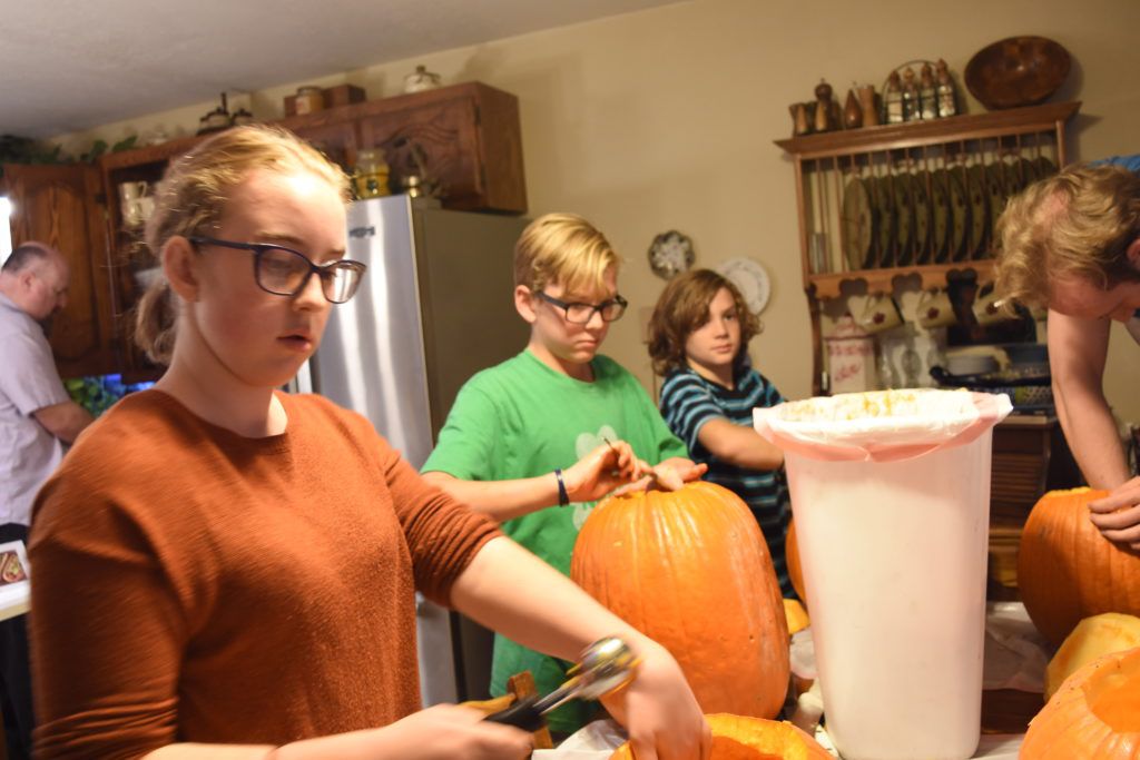 pumpkin carving party