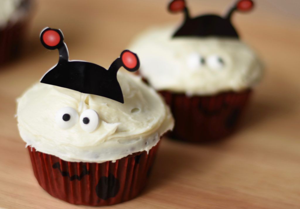 ladybug cupcakes