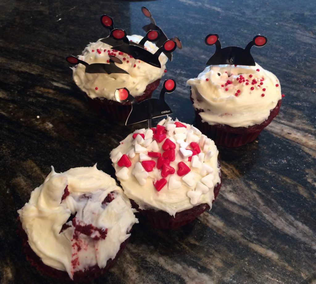 ladybug cupcakes