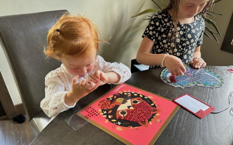 children doing craft projects