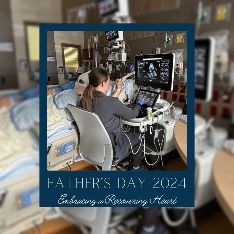 Hospital ICU title page for Father's Day post