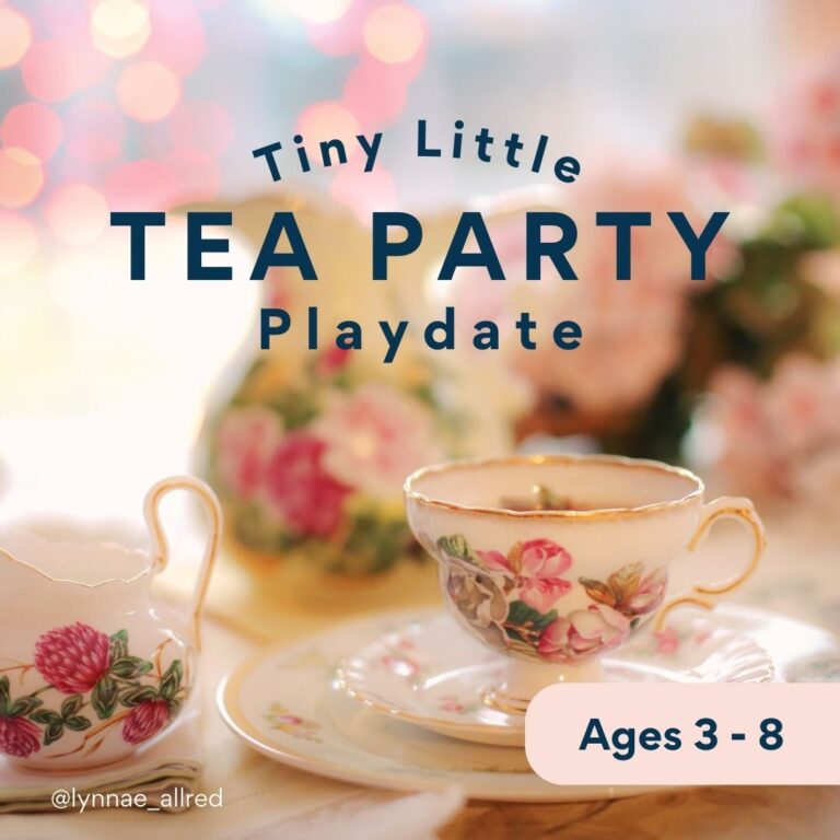 tiny little baker tea party playdate