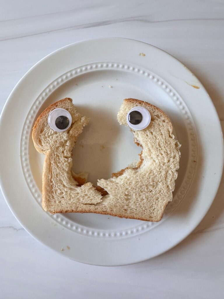 sandwich with eyeballs