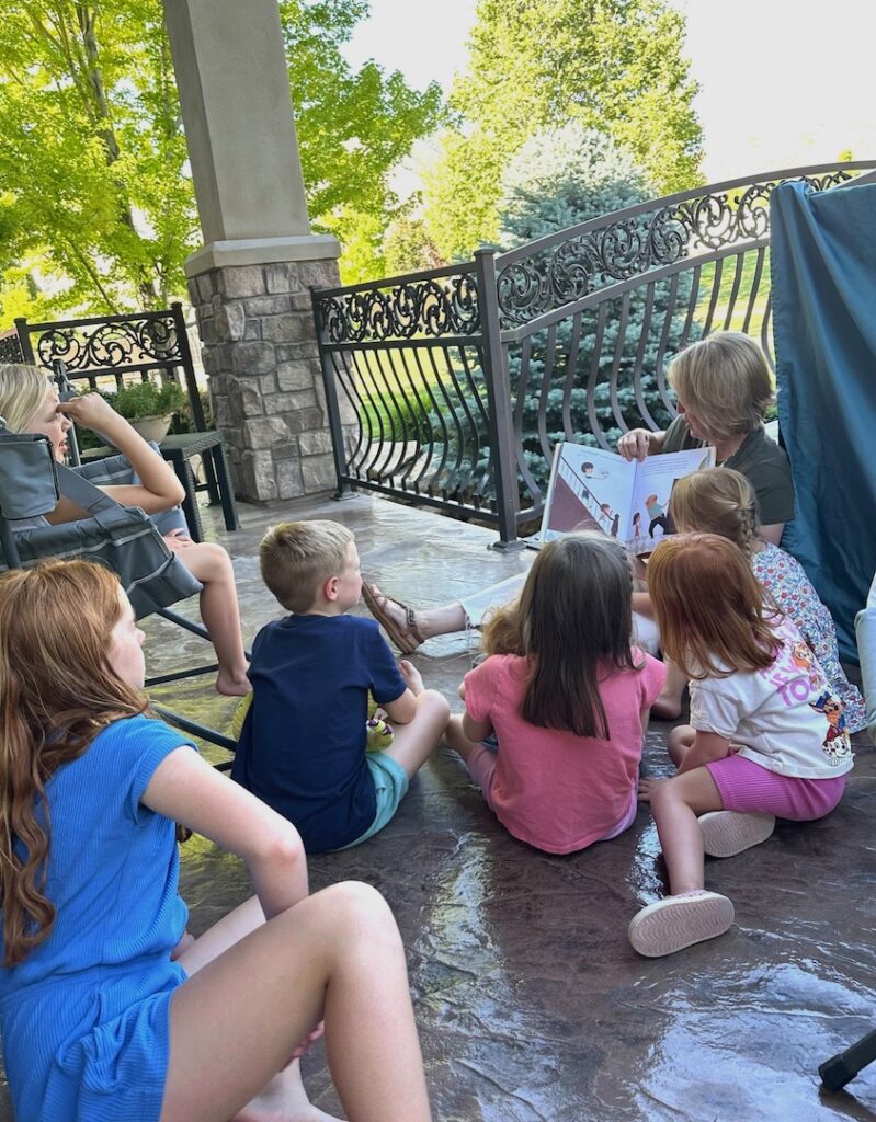 reading to the grandkids